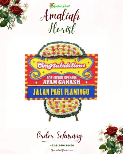 Bunga Papan Congratulation di Air Kuning